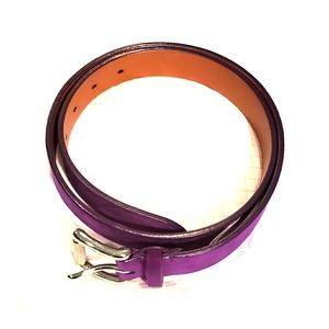 Ralph Lauren Men's Leather Suede Belt Purple